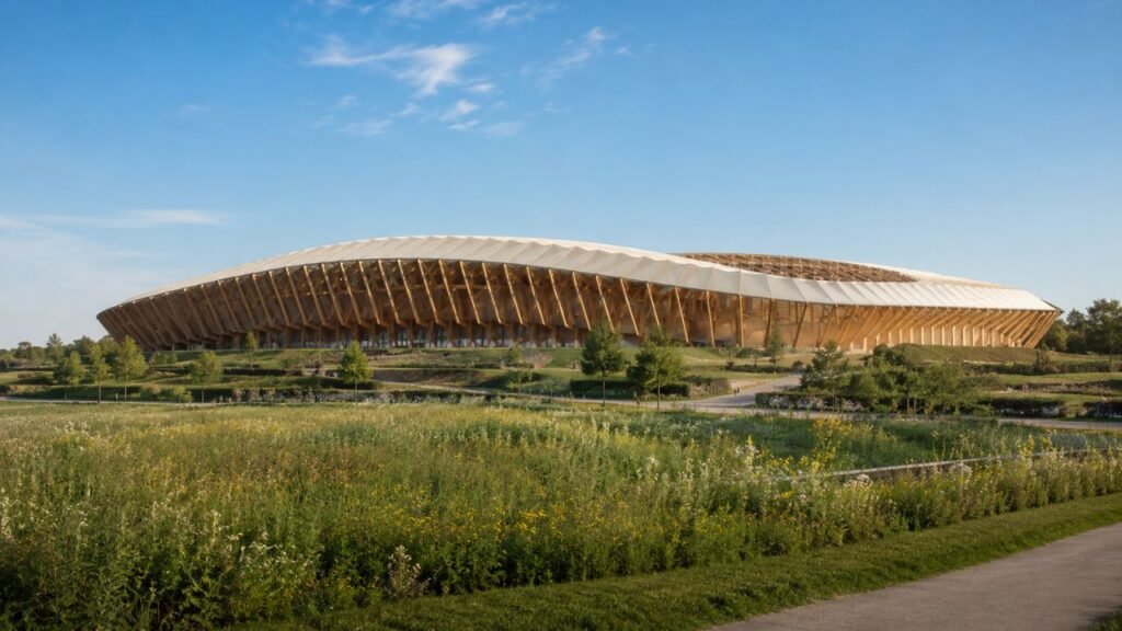 O time de futebol mais ecológico do mundo, o Forest Green Rovers FC, construirá o primeiro estádio de madeira do Reino Unido