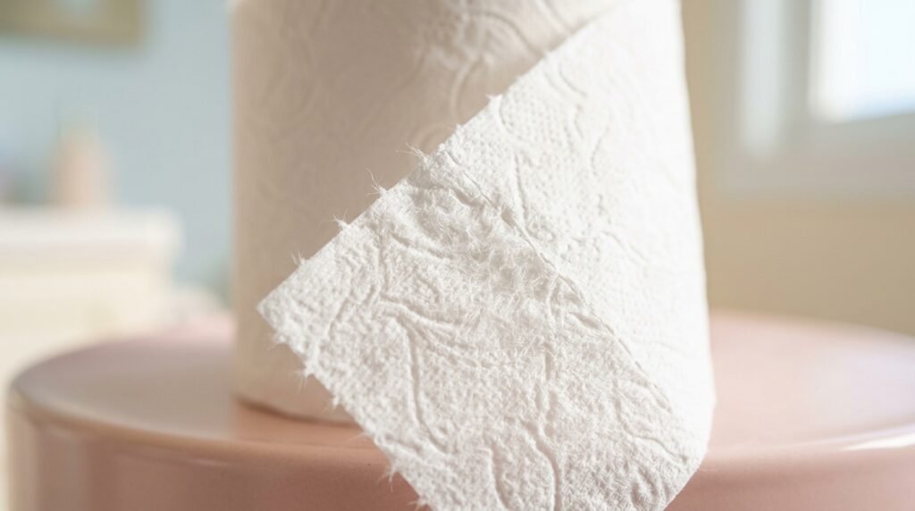 papel higiênico branco