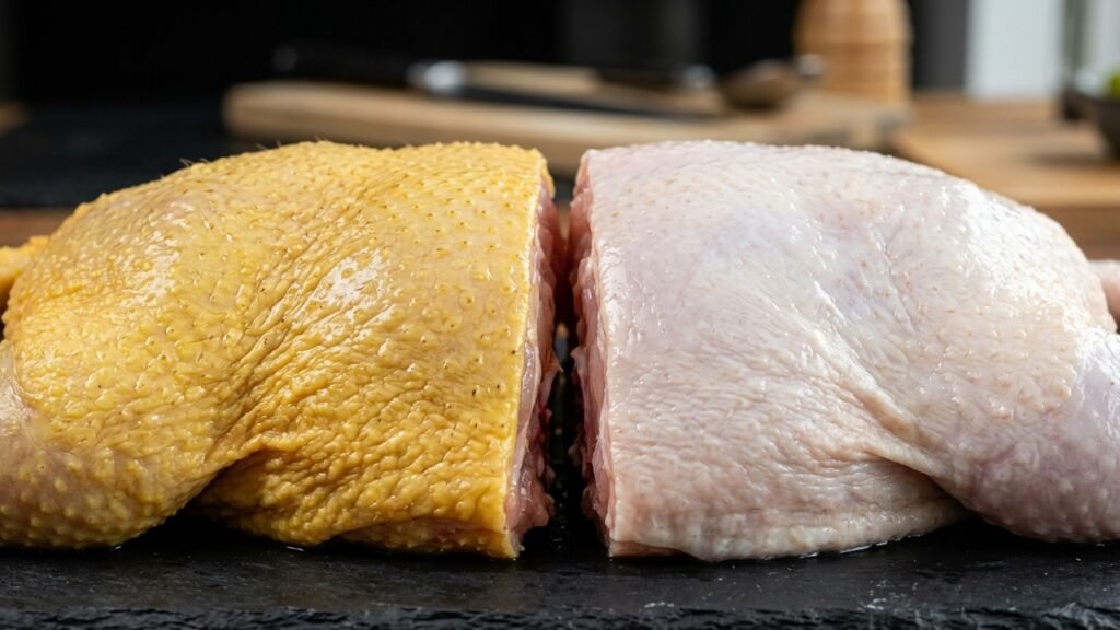 A cor da pele do frango engana mais do que você imagina