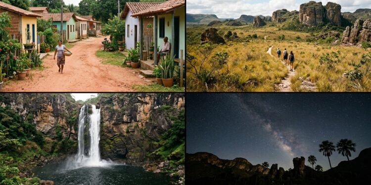 Vilarejo com 600 habitantes e rochas com mais de 1 bilhão de anos, onde as trilhas terminam em quedas de 120 metros