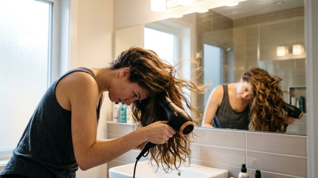 O jeito de secar o cabelo pode estar acabando com seu brilho