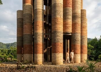 O projeto mostra como um resíduo pode ganhar valor dentro da arquitetura.