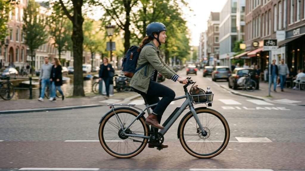 bicicleta elétrica ou comum