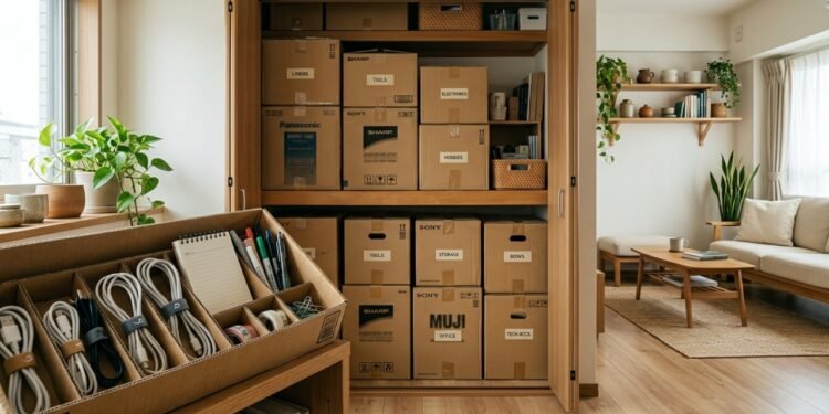 Não jogue fora as caixas de papelão dos eletrodomésticos: a ideia de organização usada em apartamentos pequenos do Japão