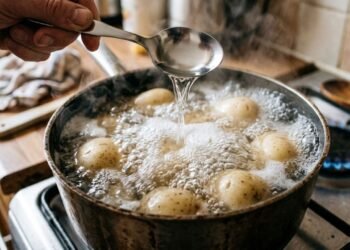 colocar vinagre na batata