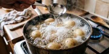 colocar vinagre na batata