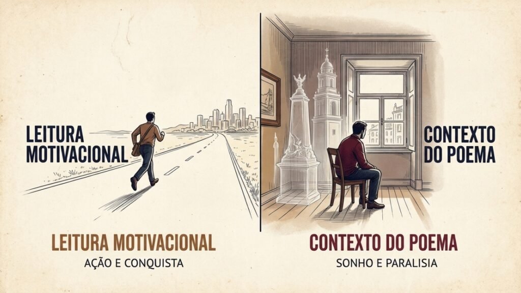 Fernando Pessoa, o poeta português, refletiu sobre a perseverança: “O mundo pertence àqueles que nascem para conquistá-lo, não àqueles que sonham que podem conquistá-lo”