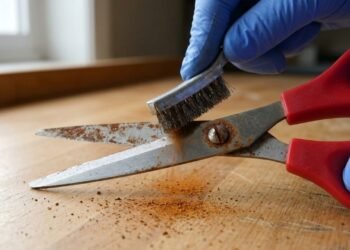 Como se livrar da ferrugem facilmente em 1 minuto! Basta usar um item da cozinha que também serve para afiar facas, sem precisar de produto químico