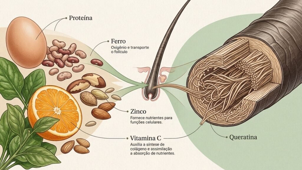 O que comer para o cabelo ficar mais forte? Os alimentos poderosos que ajudam no crescimento dos fios