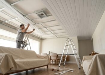 Novo revestimento substitui o gesso, custa menos e muda o teto sem espalhar sujeira pela casa