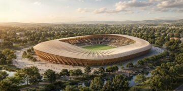 O time de futebol mais ecológico do mundo, o Forest Green Rovers FC, construirá o primeiro estádio de madeira do Reino Unido