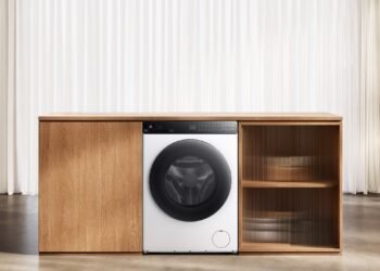 Adeus às máquinas de lavar tradicionais: Xiaomi lança lava e seca ultra-slim com 30 programas, vapor e controle por app