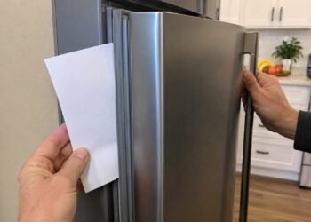 Coloque uma folha de papel na porta da geladeira: o teste de segundos que revela se a borracha está aumentando a conta de luz