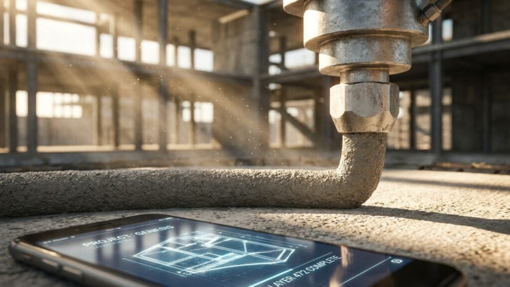 impressão 3D de concreto