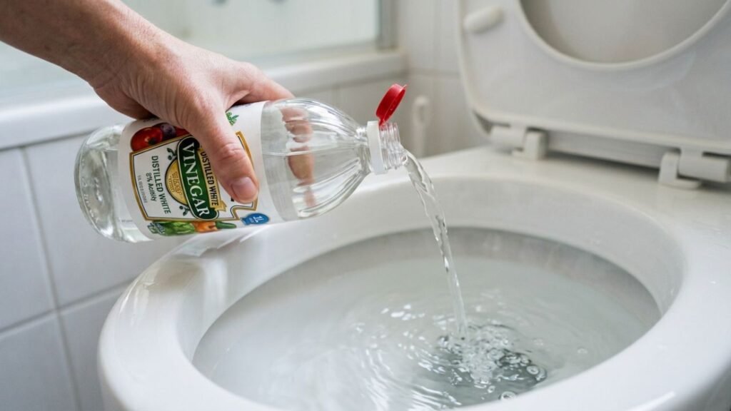 O acúmulo de minerais da água cria uma crosta escura difícil de remover com produtos comuns de mercado.
