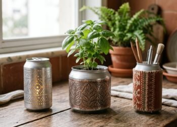 3 ideias para reutilizar latas de refrigerante e decorar sua casa: aprenda a fazer vasos para ervas aromáticas