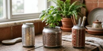 3 ideias para reutilizar latas de refrigerante e decorar sua casa: aprenda a fazer vasos para ervas aromáticas