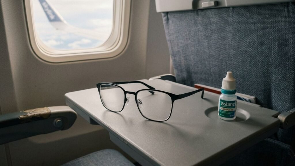 lentes no avião
