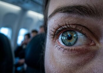 lentes no avião