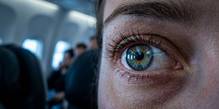 lentes no avião