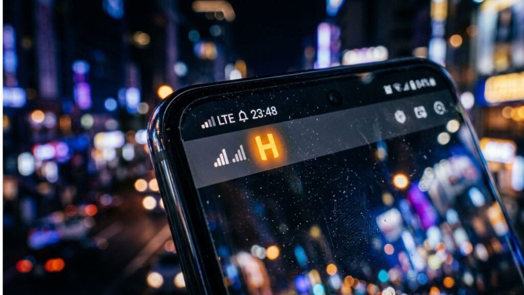 letra H no celular