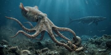 Fósseis de 'Kraken' mostram que polvos enormes e inteligentes eram os principais predadores dos mares do Cretáceo