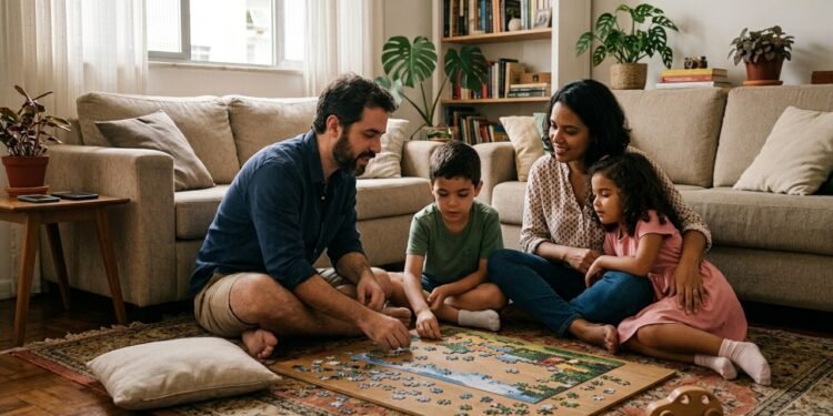 A conexão entre pais e filhos também se fortalece nas pausas da rotina.