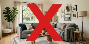 Sofá cinza perde espaço para cor mais aconchegante na decoração de casa