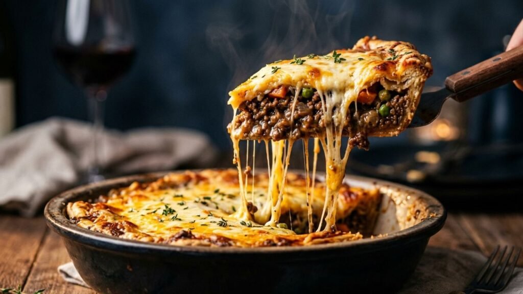 torta de carne moída