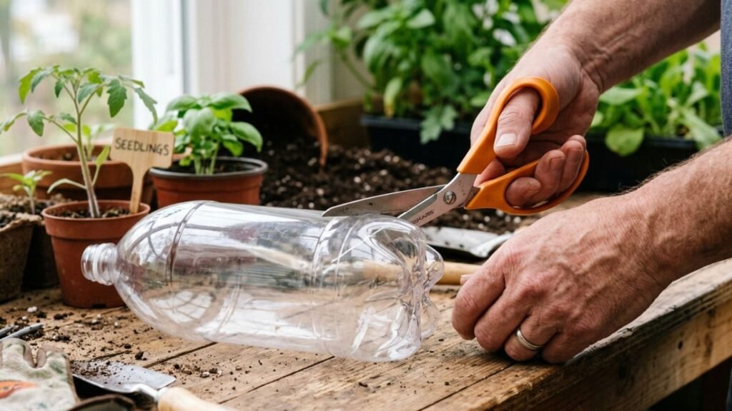 3 ideias para reaproveitar o fundo de uma garrafa de plástico em casa