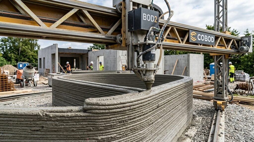 Impressão 3D ergue paredes de concreto em 48 horas