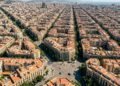 A geometria dos quarteirões do Eixample
