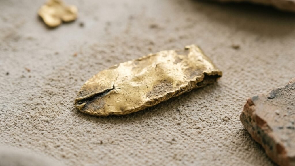Línguas de ouro encontradas em tumbas egípcias
