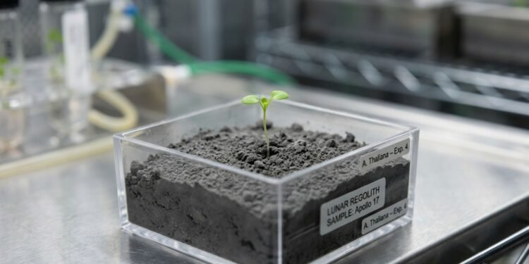 O experimento histórico que testou a sobrevivência de vegetais em material lunar
