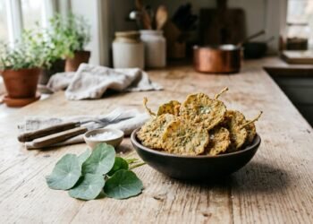 Folhas aveludadas transformam-se em petisco crocante e saboroso