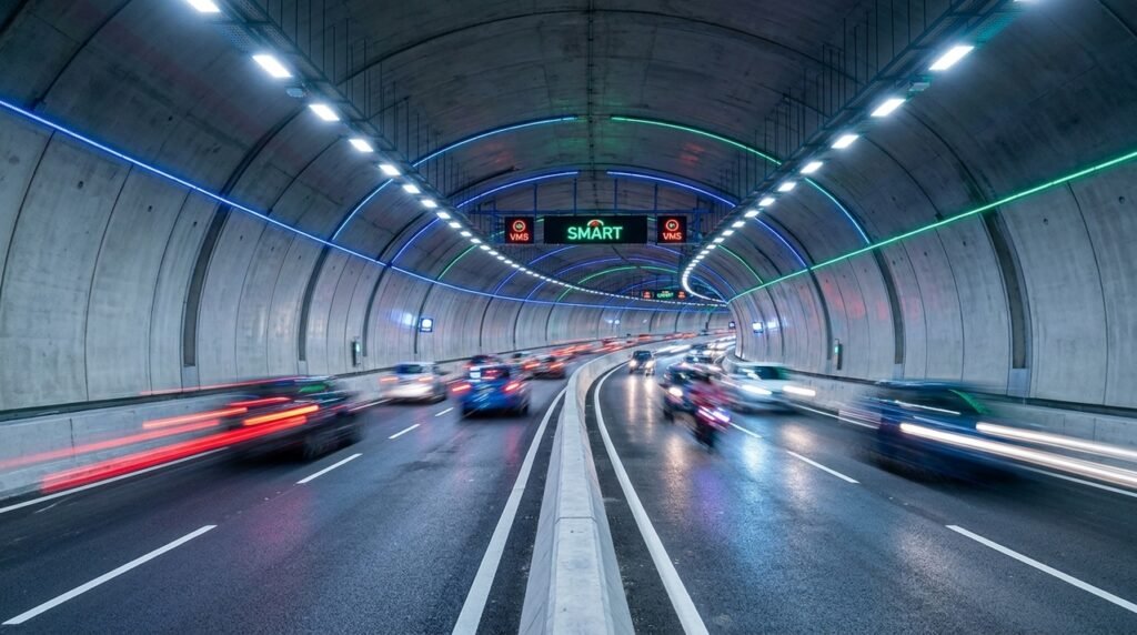 SMART Tunnel combina rodovia e controle de enchentes