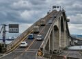 A ilusão de inclinação da ponte Eshima Ohashi
