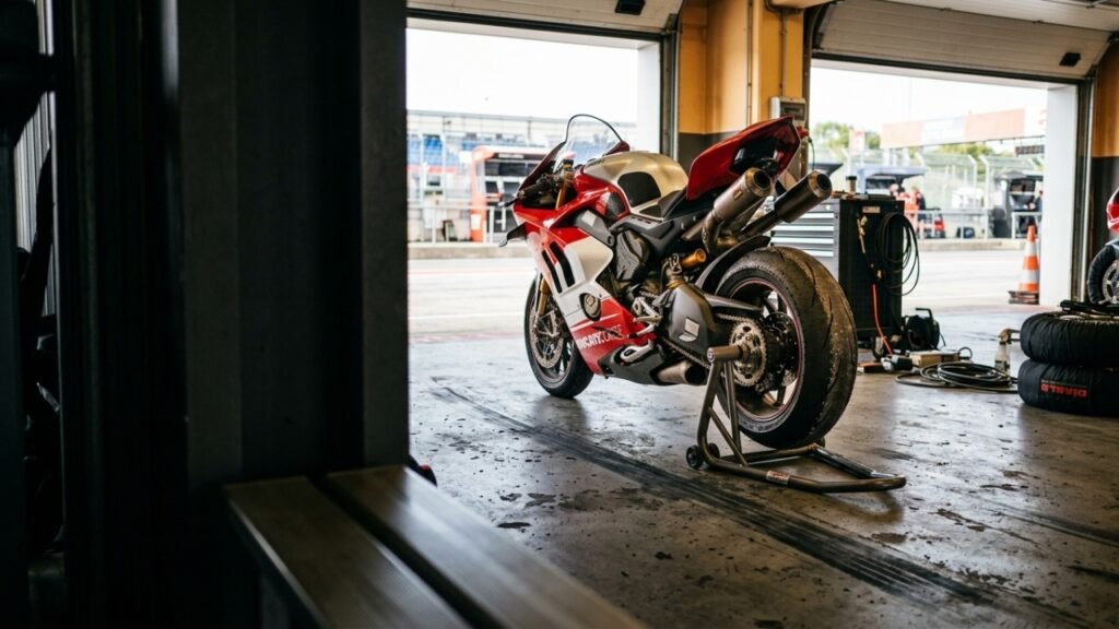 Ducati faz virabrequim girar contra as rodas da moto