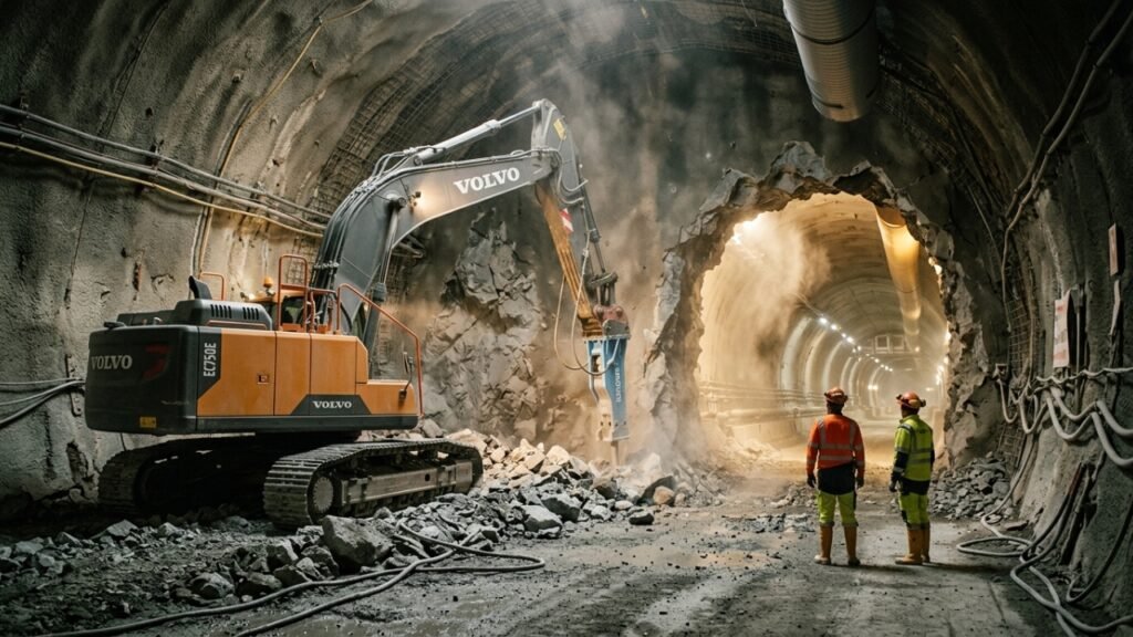 Encontro subterrâneo no Túnel de Base do Brenner