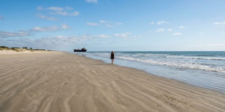 Praia do Cassino reúne dunas, mar aberto e uma extensa faixa de areia //