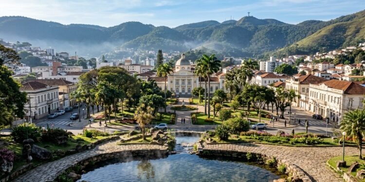 Poços de Caldas reúne fontes termais, parques e montanhas //