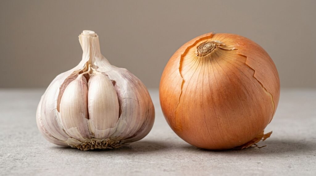 Aspectos morfológicos do alho Allium sativum e da cebola Allium cepa para conservação dos bulbos