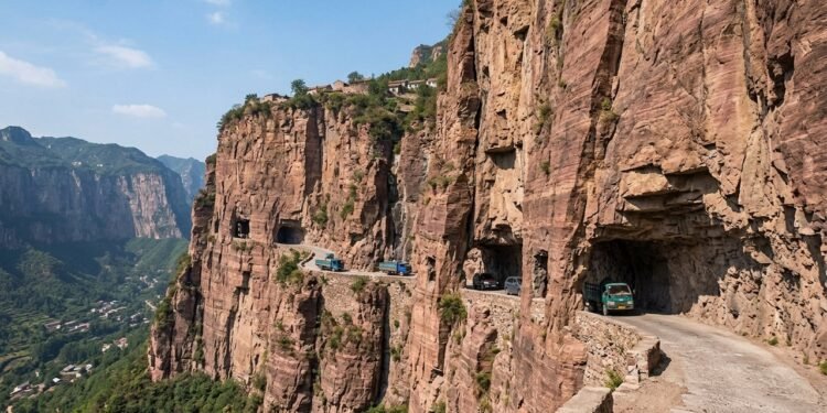 Túnel de Guoliang aberto por 13 moradores em 5 anos
