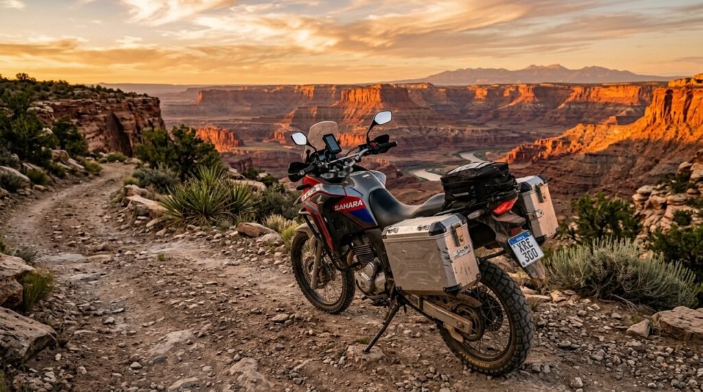 Equilíbrio urbano e aventureiro da Honda Sahara 300