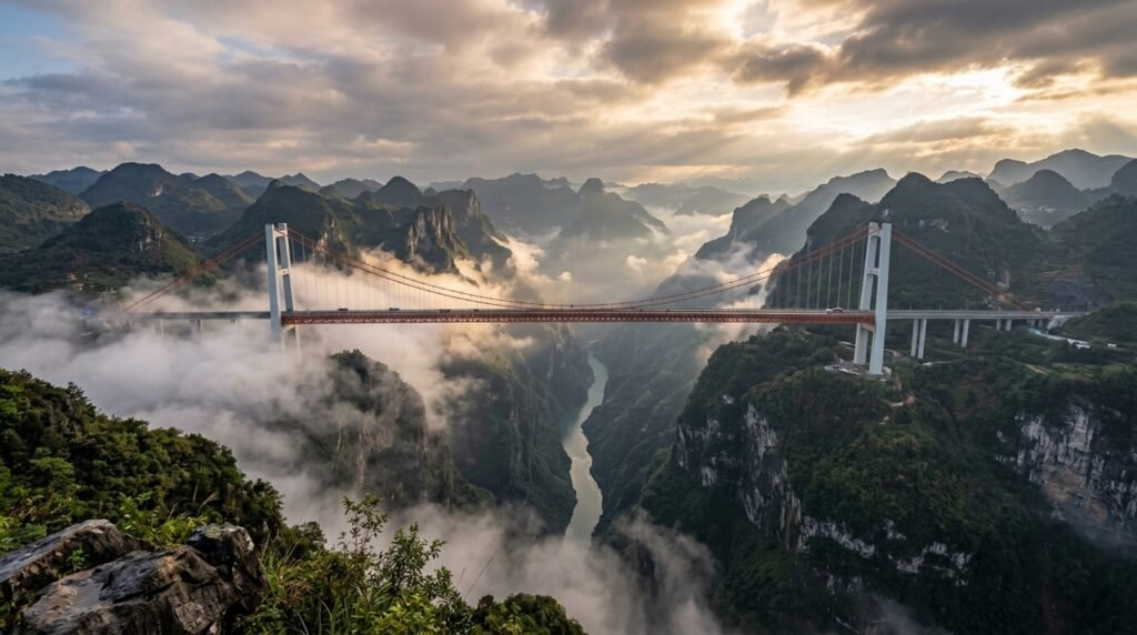 Ponte do Grande Cânion de Huajiang