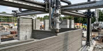 Impressão 3D ergue paredes de concreto em 48 horas