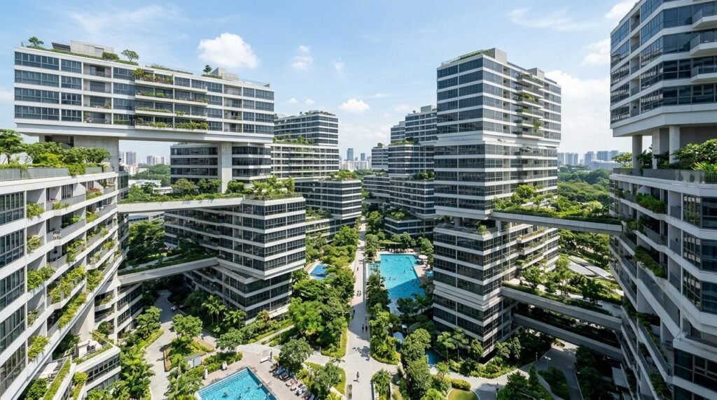 The Interlace empilha moradias ao redor de pátios