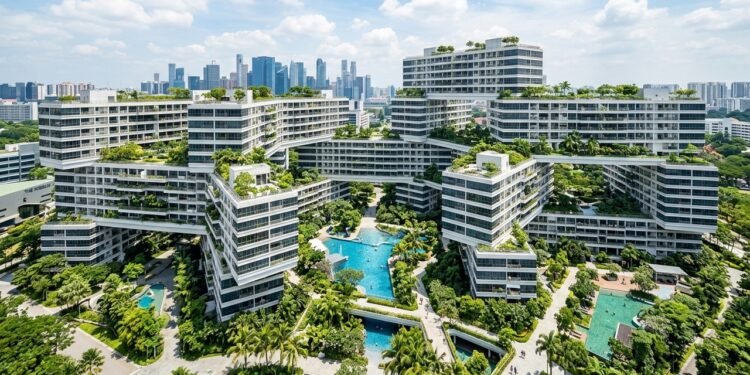 The Interlace empilha moradias ao redor de pátios