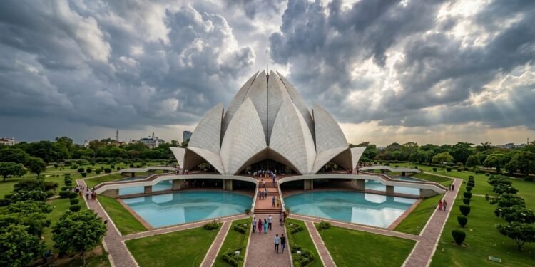 Arquitetura e simbolismo do Templo de Lótus