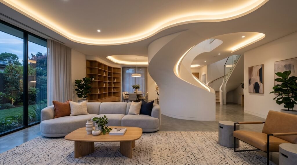Como o drywall forma tetos curvos